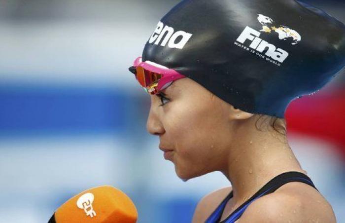 Una niña de 10 años compite en los Mundiales de natación de Kazan
