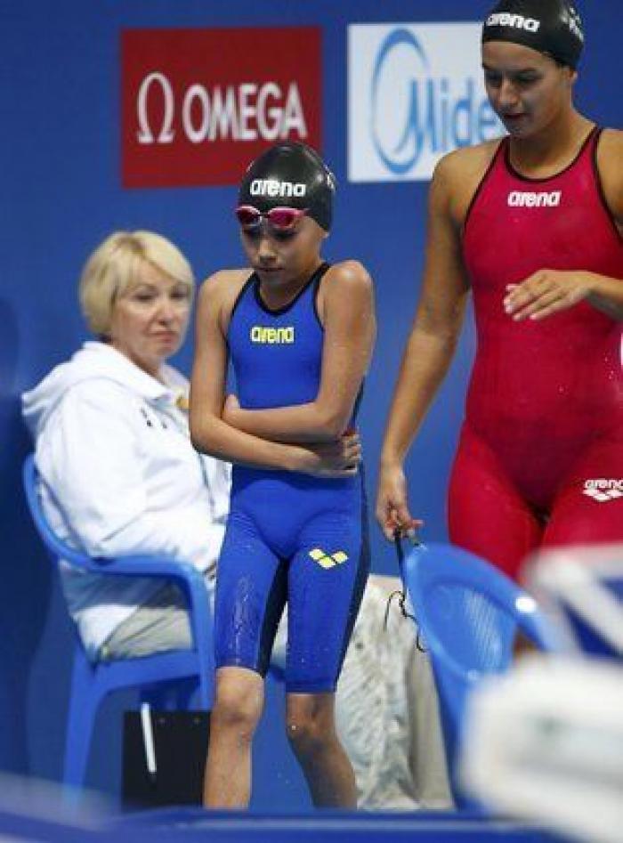Una niña de 10 años compite en los Mundiales de natación de Kazan