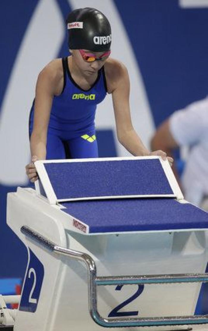 Una niña de 10 años compite en los Mundiales de natación de Kazan