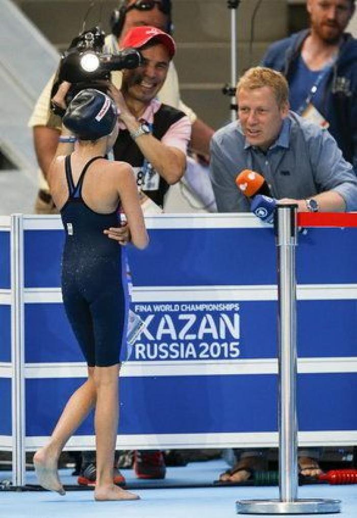Una niña de 10 años compite en los Mundiales de natación de Kazan