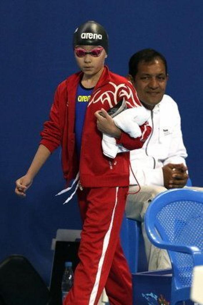 Una niña de 10 años compite en los Mundiales de natación de Kazan