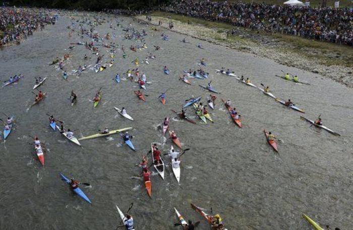 Las impresionantes fotos del descenso del Sella
