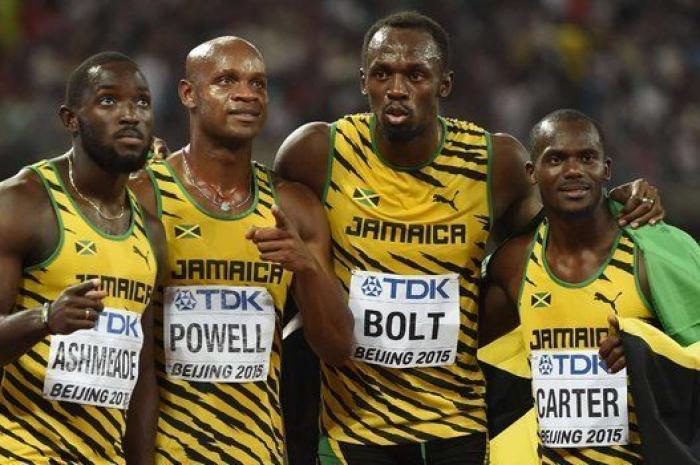 Usain Bolt conquista el triplete con el oro de Jamaica en la final 4x100