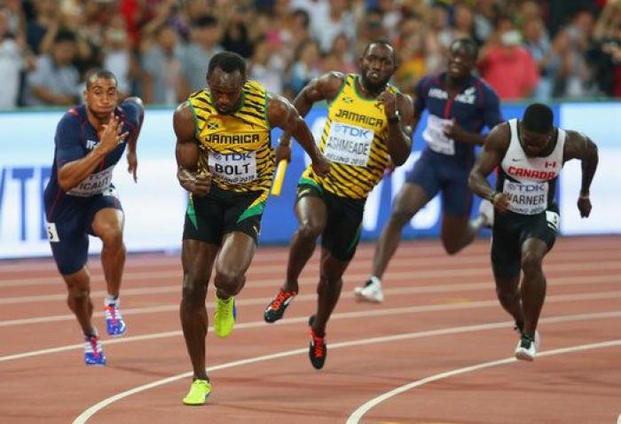 Usain Bolt conquista el triplete con el oro de Jamaica en la final 4x100