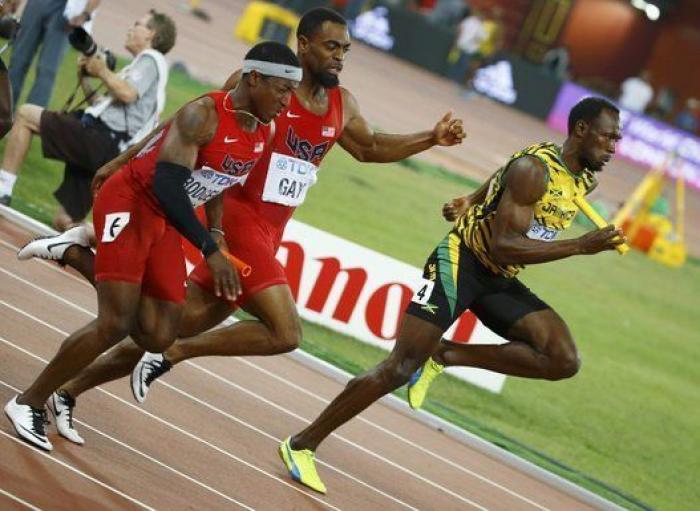 Usain Bolt conquista el triplete con el oro de Jamaica en la final 4x100