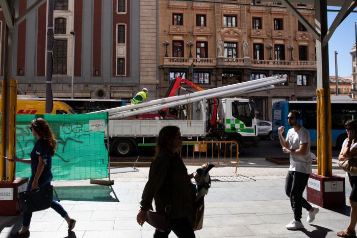 El caos de pasear por la Gran Vía en obras (FOTOS)