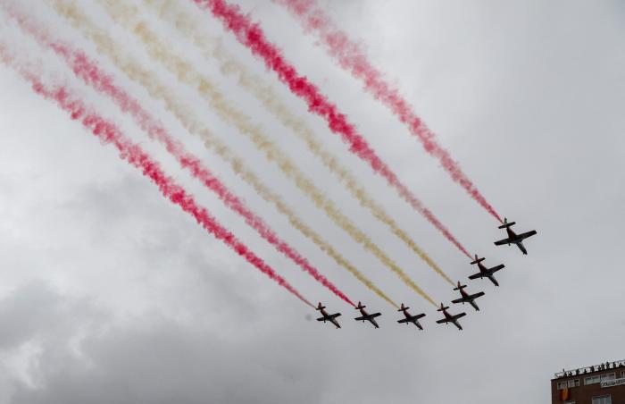 Los reyes presiden el primer desfile del 12 de octubre del Gobierno de Sánchez