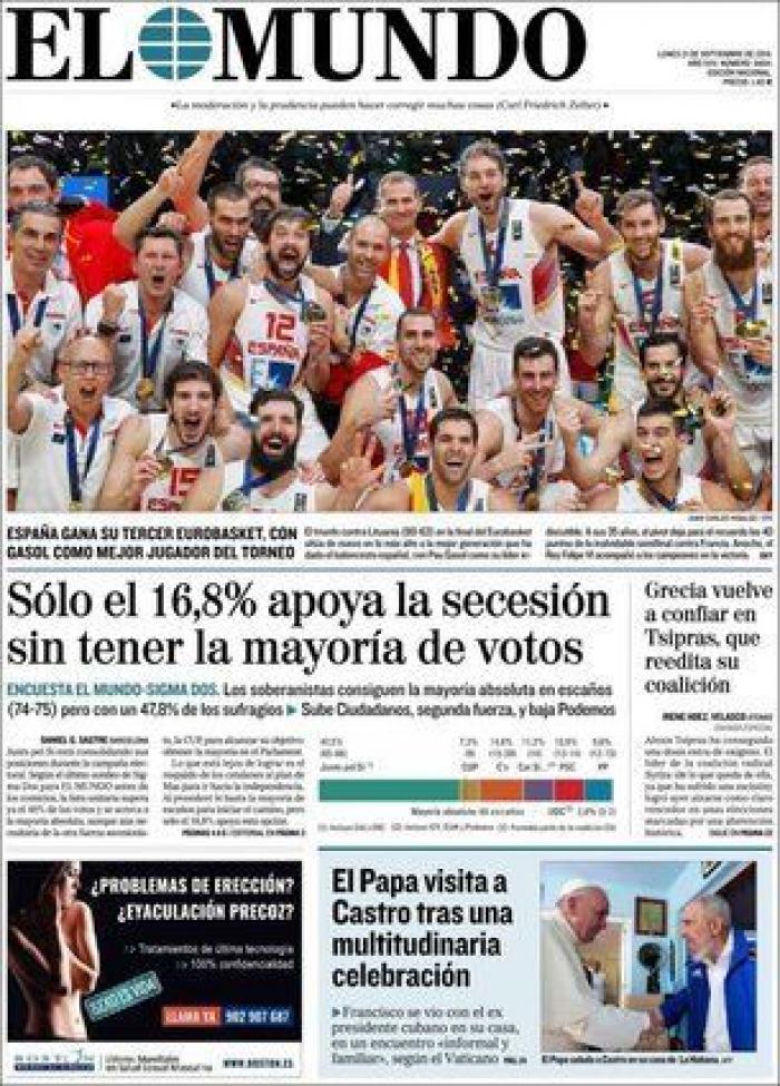 Eurobasket 2015: Las portadas del oro de España