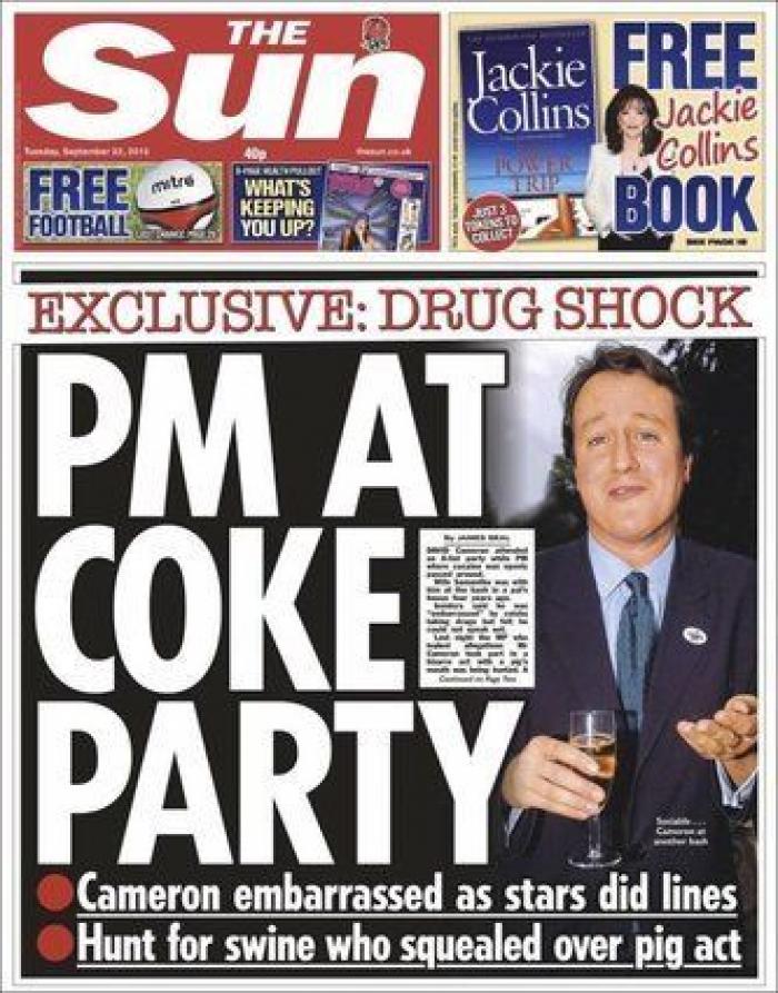 La prensa británica se mofa de Cameron y su 'Piggate'