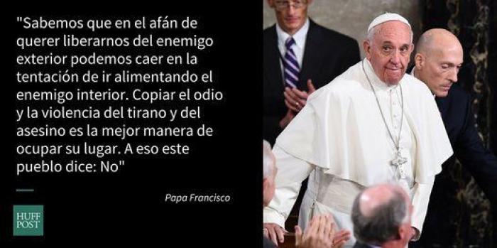 El papa en el Capitolio: 7 frases de Francisco en el Congreso de EEUU
