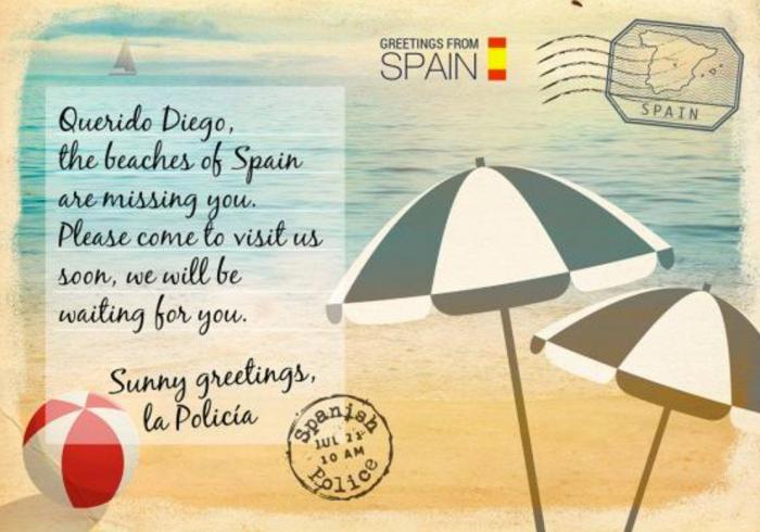 Europol envía postales veraniegas a los criminales más buscados para que vuelvan a sus países