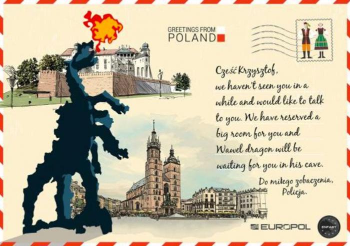 Europol envía postales veraniegas a los criminales más buscados para que vuelvan a sus países