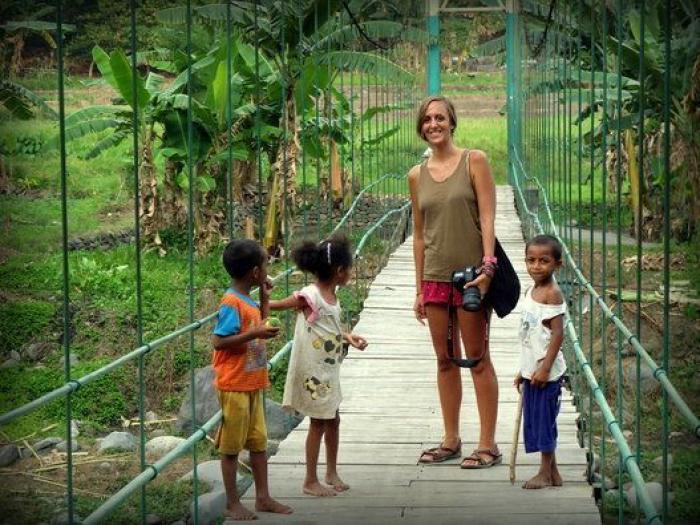 Claudia, la cordobesa que dejó su trabajo indefinido para dedicarse a recorrer el mundo (FOTOS)