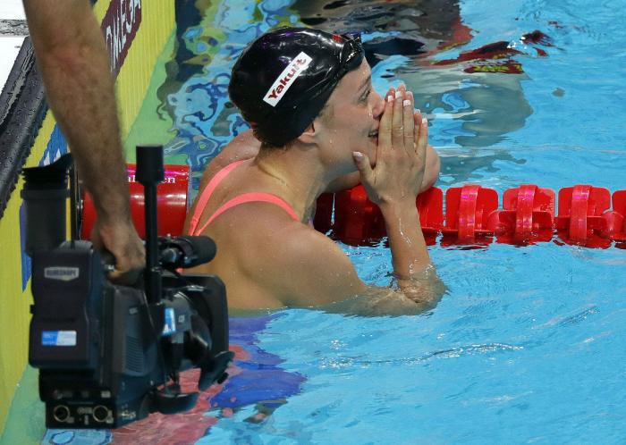 La felicitación a Mireia Belmonte que ha dejado a la nadadora sin palabras