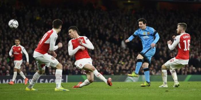 El Barcelona gana al Arsenal y pone un pie en cuartos