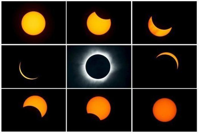 Las mejores fotos del eclipse total de Sol que se vio en Asia