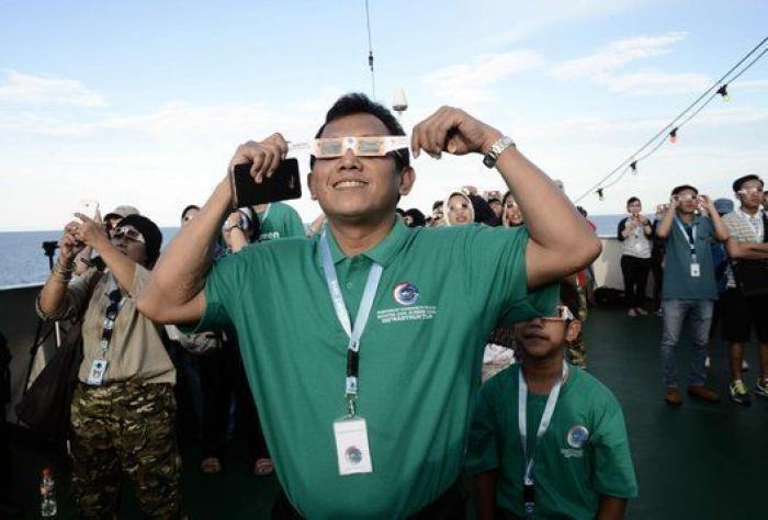 Las mejores fotos del eclipse total de Sol que se vio en Asia