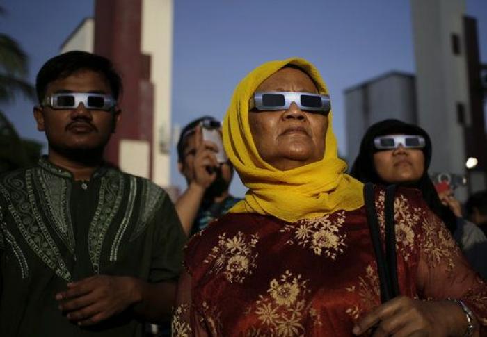 Las mejores fotos del eclipse total de Sol que se vio en Asia
