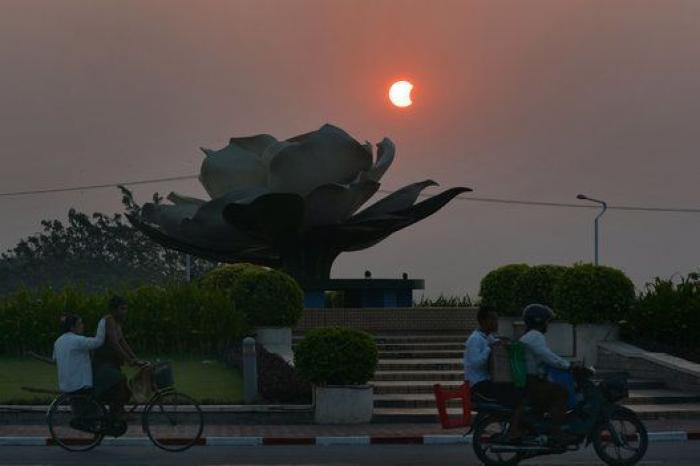 Las mejores fotos del eclipse total de Sol que se vio en Asia