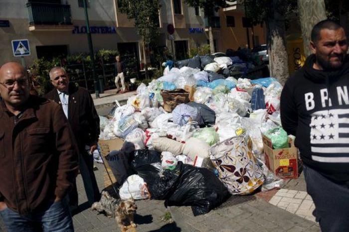 Las imágenes más impactantes de la huelga de basura de Málaga