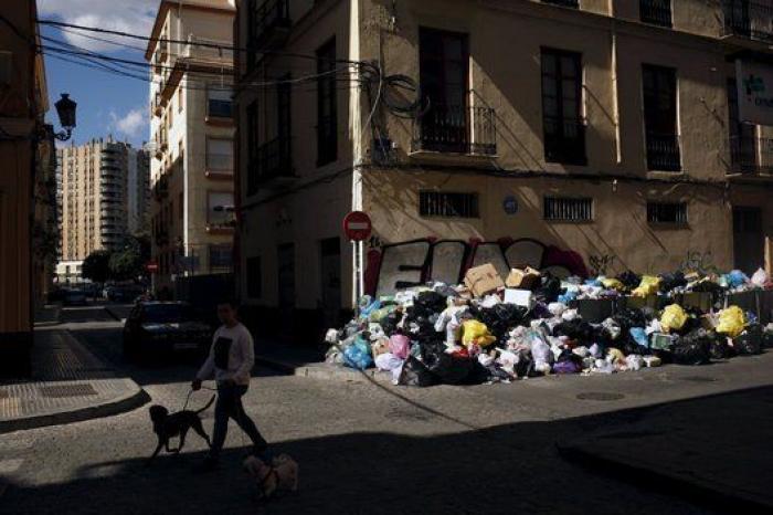 Las imágenes más impactantes de la huelga de basura de Málaga