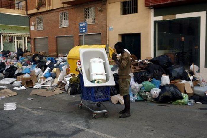 Las imágenes más impactantes de la huelga de basura de Málaga