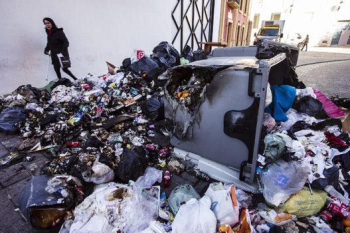 Las imágenes más impactantes de la huelga de basura de Málaga