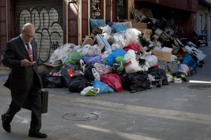 Las imágenes más impactantes de la huelga de basura de Málaga