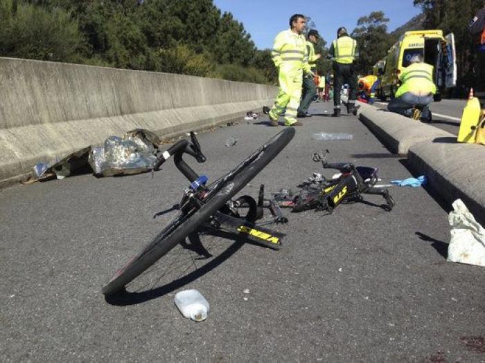 Dos ciclistas muertos y seis heridos por un atropello en A Guarda (Pontevedra)