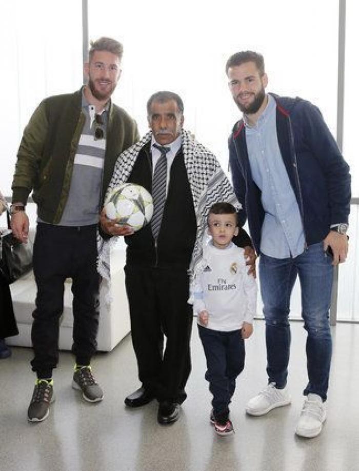 Ahmad, un niño de 5 años quemado por colonos en Palestina, cumple su sueño de estar con el Real Madrid