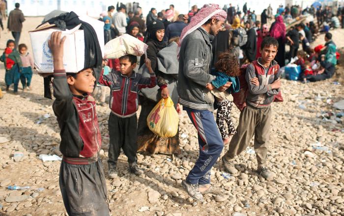 Unicef denuncia que alrededor de 100.000 niños están atrapados en Mosul, tras las líneas de Estado Islámico