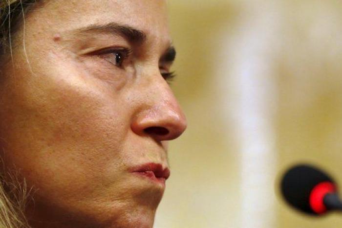 Las lágrimas de Mogherini por Bruselas (VÍDEO, FOTOS)
