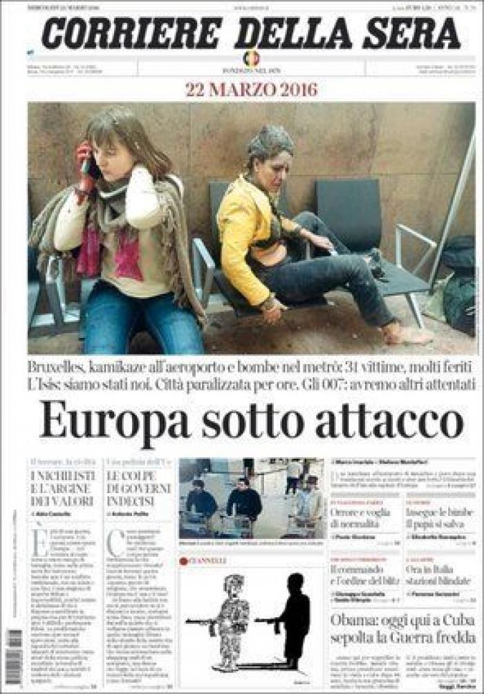 Las portadas de la prensa tras los atentados en Bruselas