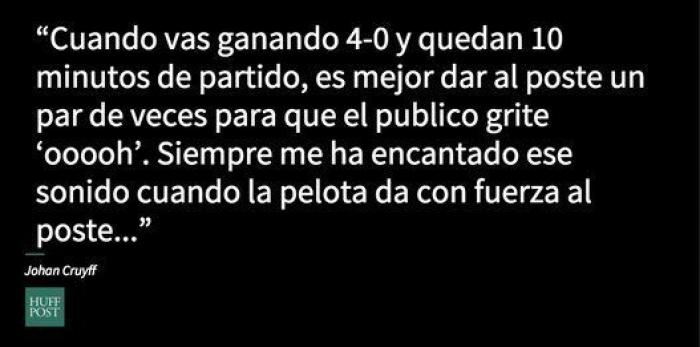 9 frases que resumen cómo veía Cruyff el fútbol