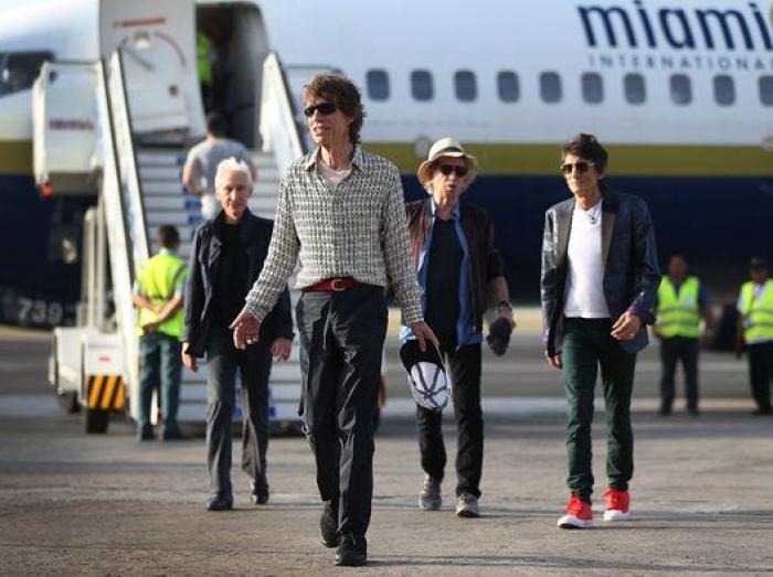 Los Rolling Stones llegan a La Habana (FOTOS)