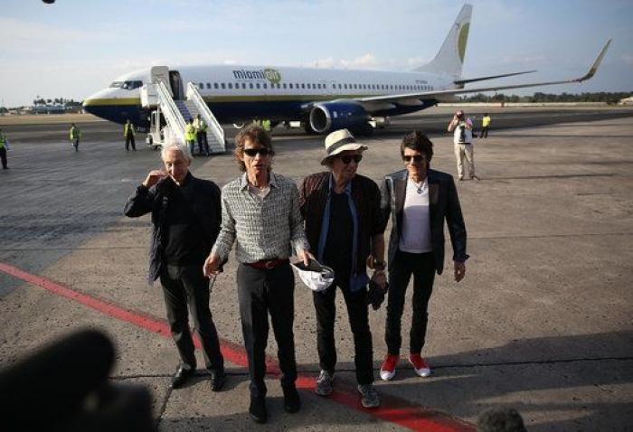 Los Rolling Stones llegan a La Habana (FOTOS)
