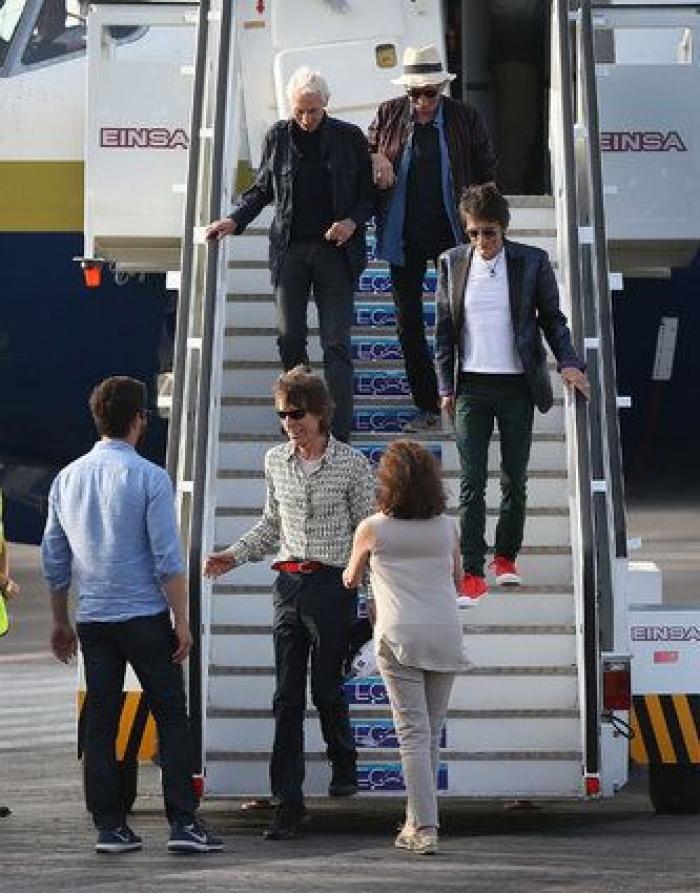 Los Rolling Stones llegan a La Habana (FOTOS)