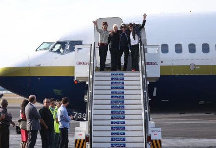 Los Rolling Stones llegan a La Habana (FOTOS)