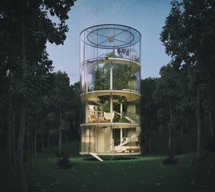 La casa de cristal en un árbol a la que querrás mudarte ya (FOTOS)