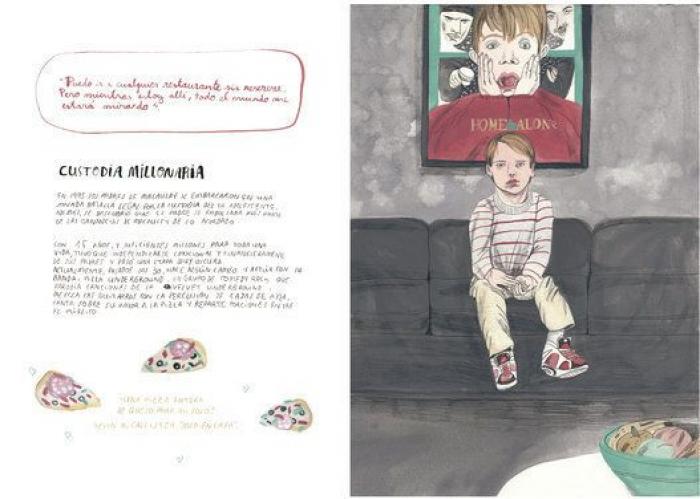 La ilustradora María Herreros dibuja los dramas de las estrellas infantiles de Hollywood