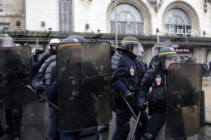 Disturbios en Francia durante la huelga general contra la reforma laboral de Hollande