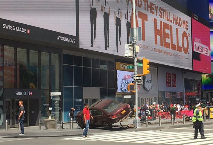 Las imágenes del atropello en Times Square