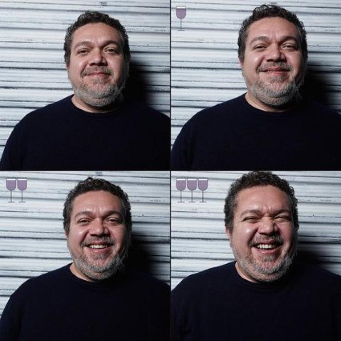 Una foto sobrio... y con una, dos y tres copas de vino: así cambiamos