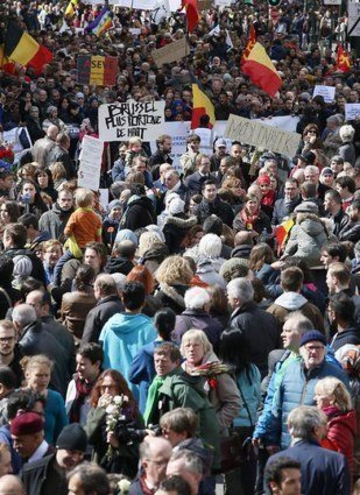 La Marcha contra el terror y el odio reúne a más de 15.000 personas en Bruselas