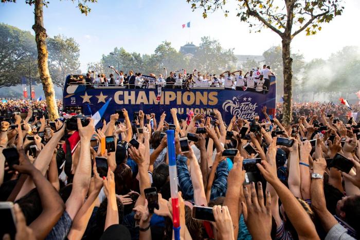 Las fotos más espectaculares de la celebración del Mundial en París