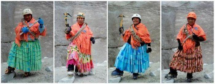 Las escaladoras cholitas de Bolivia (FOTOS)