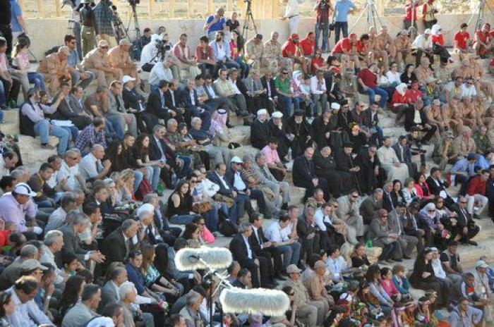 Palmira celebra la victoria frente al Daesh con un concierto de orquesta rusa