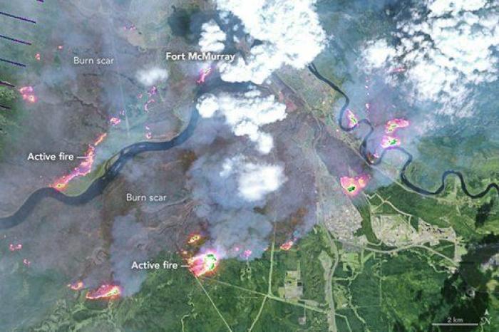 El gran incendio de Canadá, en imágenes