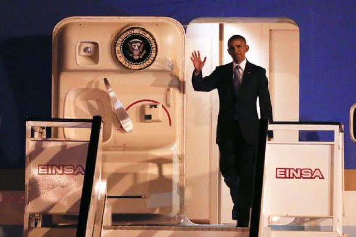 Así ha sido la llegada de Obama a España (FOTOS)