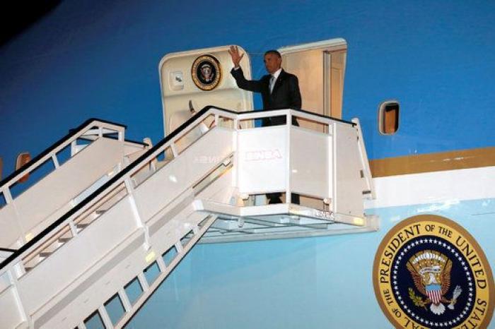 Así ha sido la llegada de Obama a España (FOTOS)